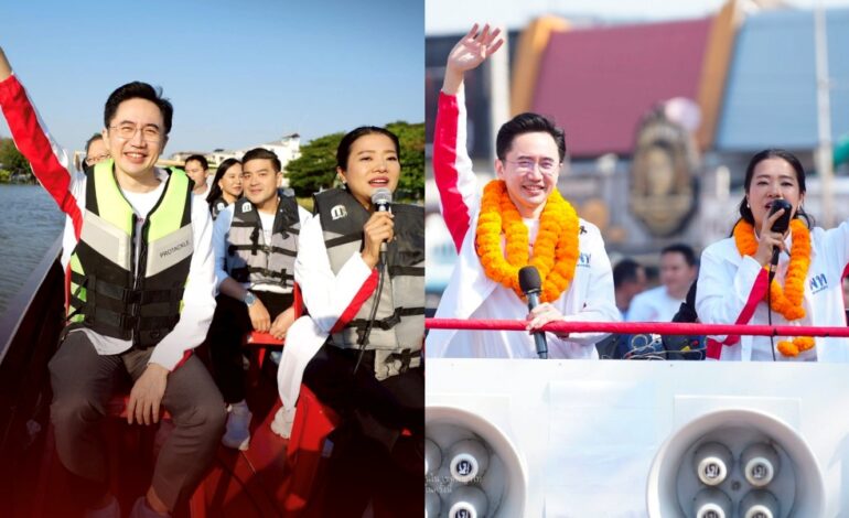 “ยศชนัน” ล่องเรือ–ขึ้นรถแห่ ลุยลาดกระบัง หนุน “ธีรรัตน์ เบอร์ 11”