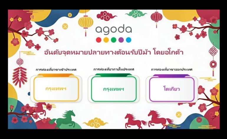 ตรุษจีนคึกคัก! “กรุงเทพฯ” ครองอันดับ 2 จุดหมายยอดฮิตเอเชีย นทท.จีนเลือกไทยเบอร์หนึ่ง